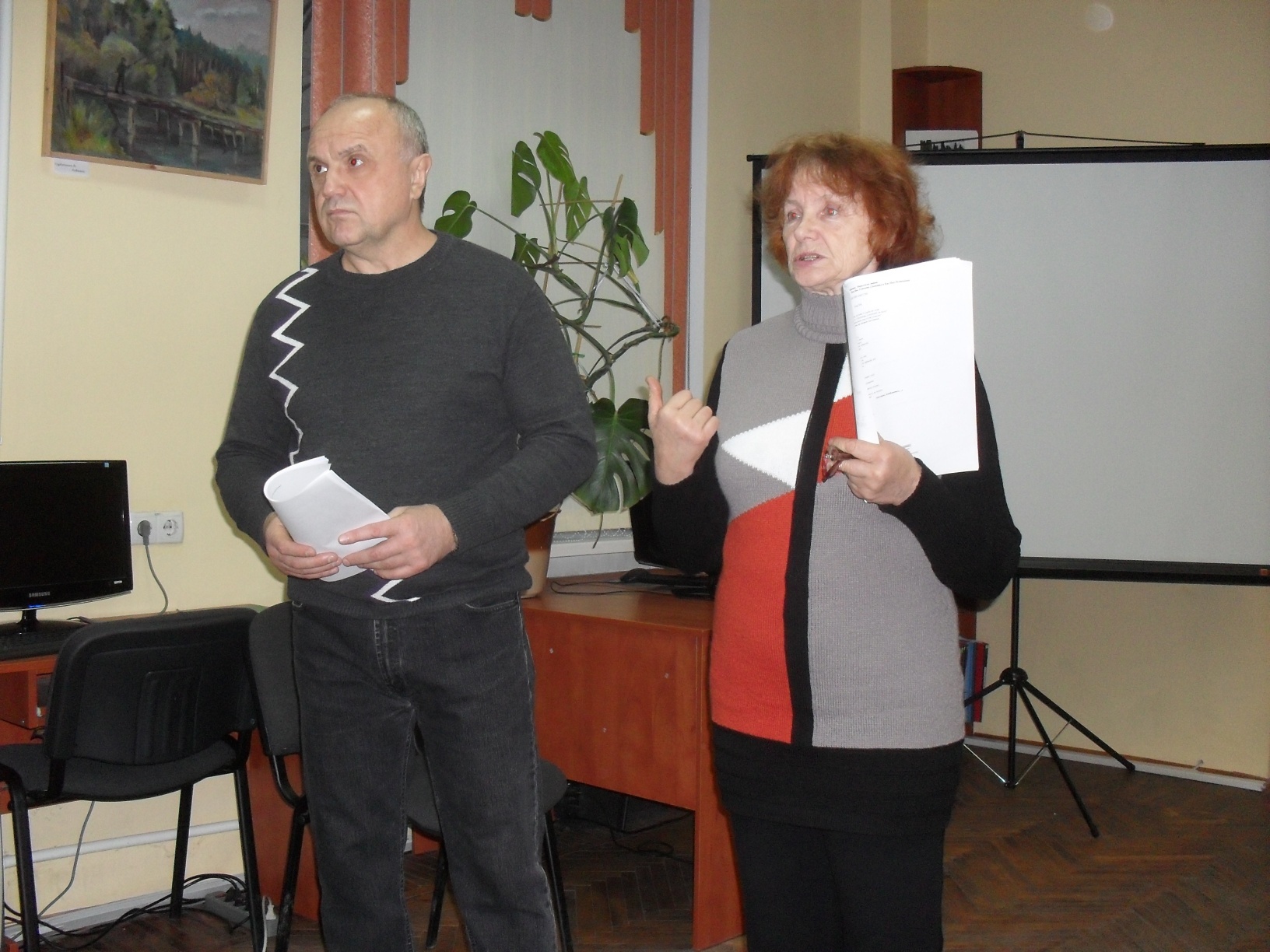 Людмила Єлисеєва та Євген Резниченко читають свої вірші